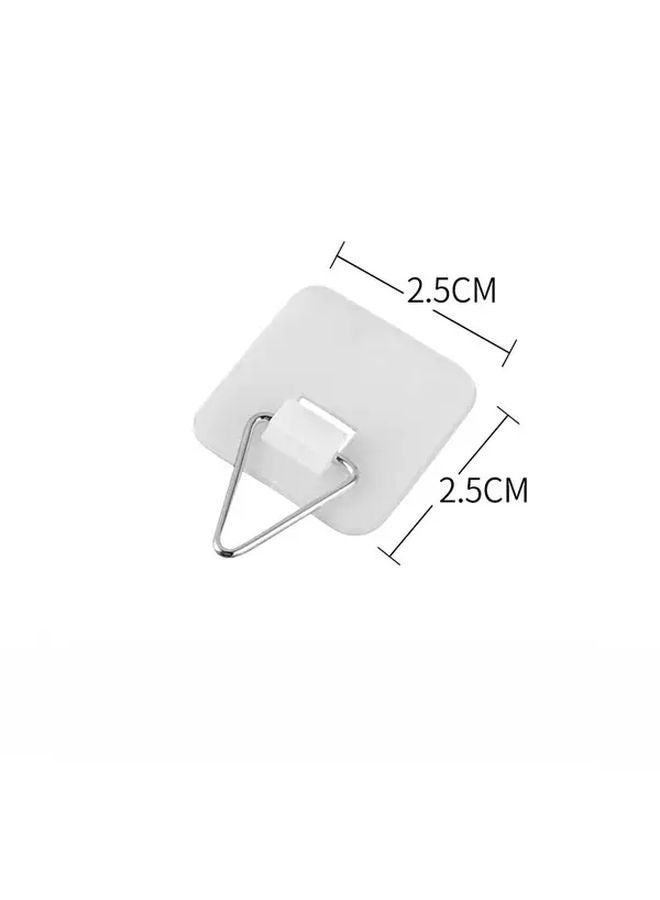 10 Pcs Stainless Steel Adhesive Picture Hooks No Nails Needed For Photo Frames Artwork Home Decor - Image 1